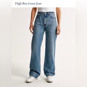 Abercrombie High Rise Loose Jeans (26R)